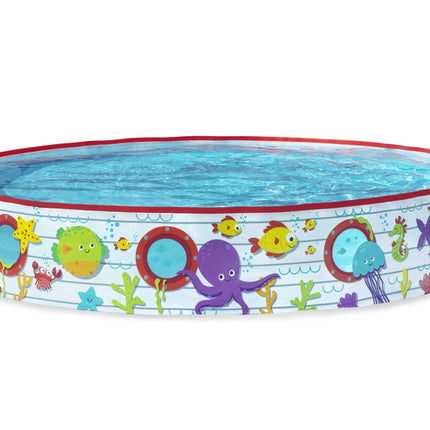 Bestway 1.52m x 25cm Kids Above Ground Pool Under-The-Sea Design