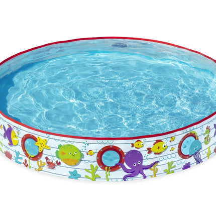 Bestway 1.52m x 25cm Kids Above Ground Pool Under-The-Sea Design