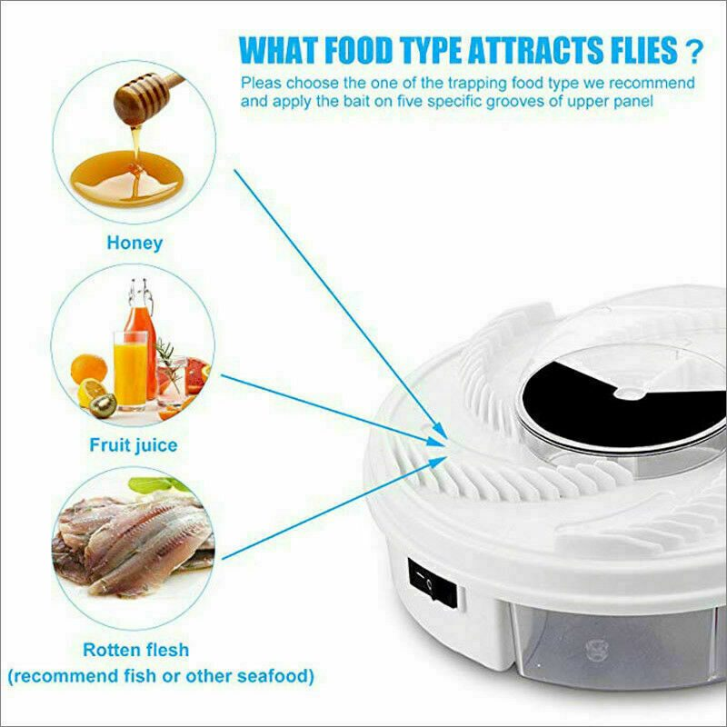 No Zap Fly Trap NZ5000- Large Indoor Fly Traps For Grocery Stores Meat and  Sefood Fly Control.