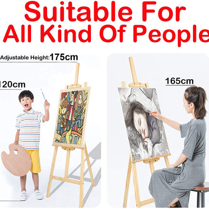 1.75M Wooden Easel - salelink.co.nz