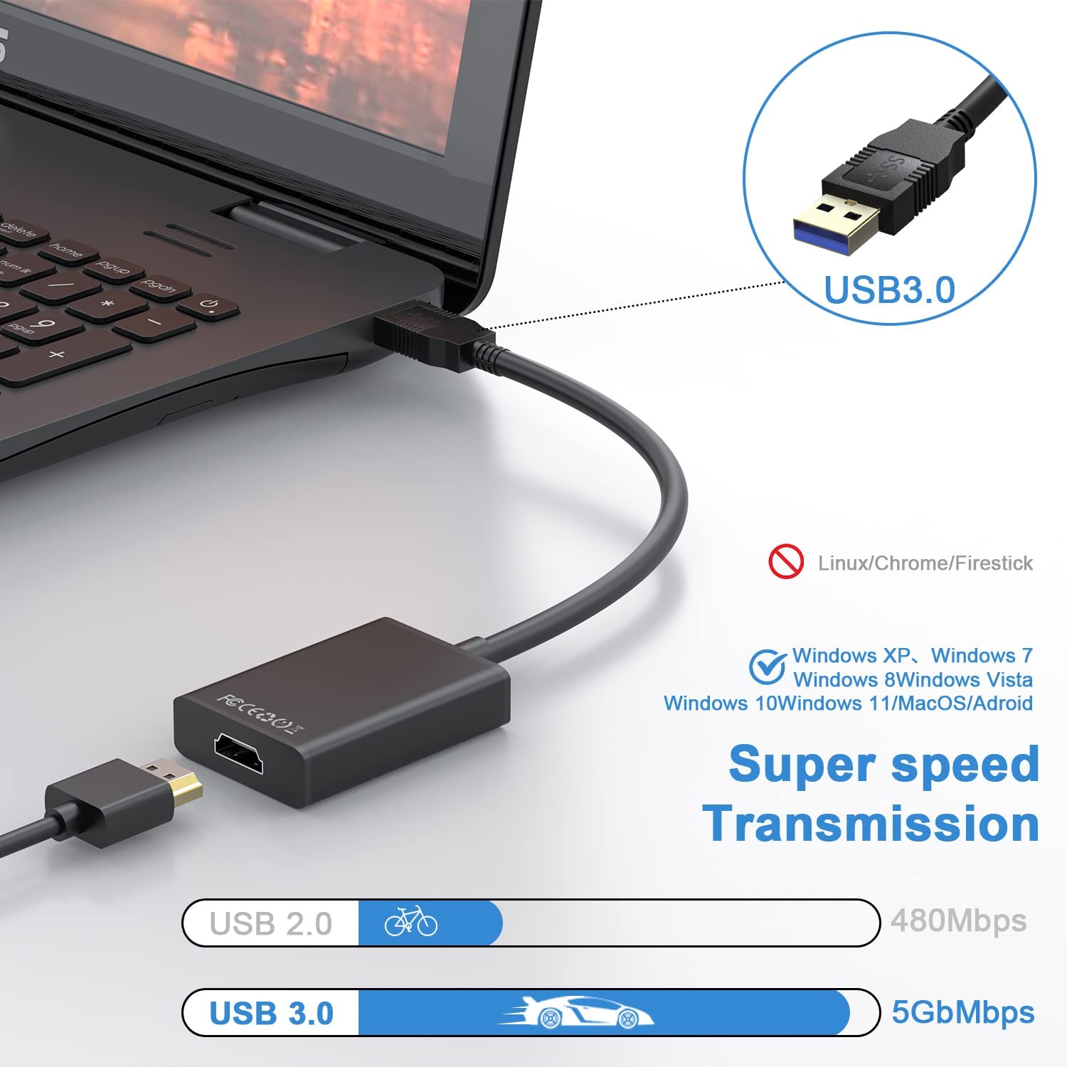 1080P USB to HDMI Adapter– salelink.co.nz