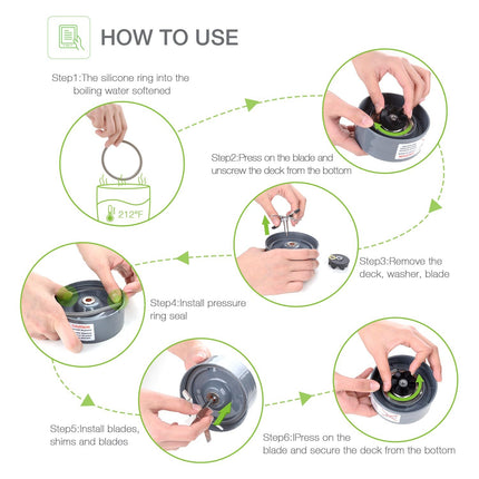 Deluxe Upgraded Accessory Kit for NutriBullet - salelink.co.nz