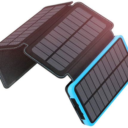 Solar Power Bank with 4 Panels 25000mAh - salelink.co.nz