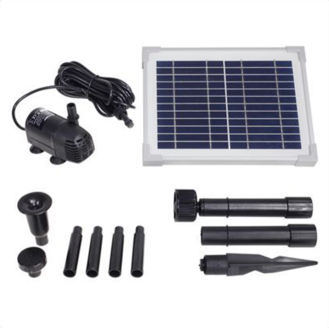 5w Solar Powered Submersible Water Pump Kit Garden Pond Panel - salelink.co.nz