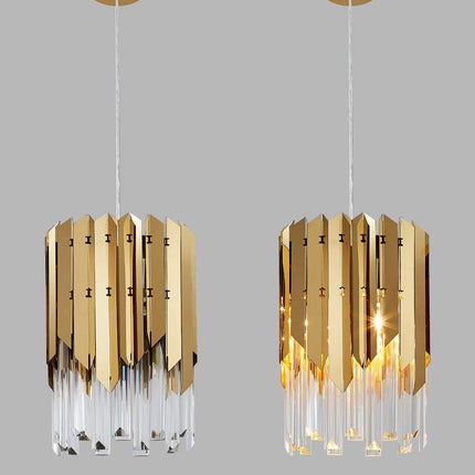 Modern Crystal Pendant Light Gold - salelink.co.nz