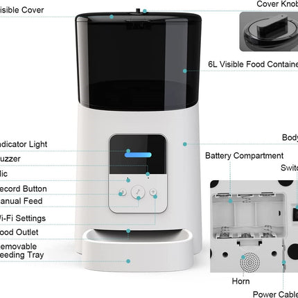 App Controlled Automatic Pet Dog Cat Feeder