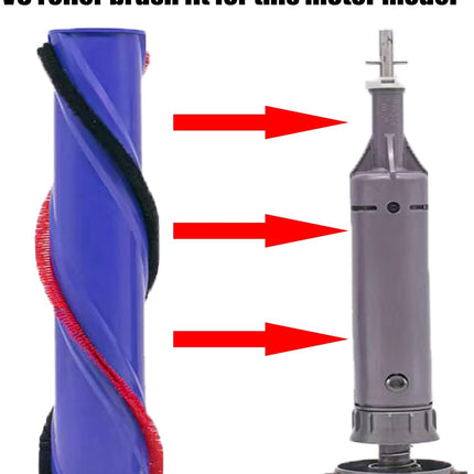 Brush Roller Brushbar Replacement For Dyson V6 V7 (4 Prong, No Screw) - salelink.co.nz