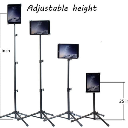 Tablet iPad Floor Stand Adjustable Holder For 10.2 10.9 11 12 inch