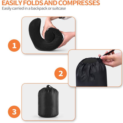 Travel Pillow with Eye Mask Earplugs
