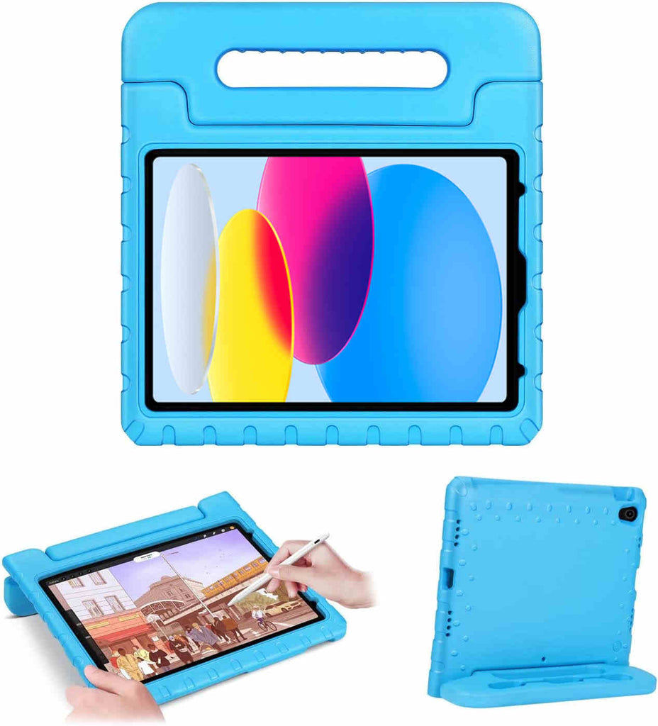 iPad 10.9" Case (10th Gen 2022) EVA Kids School Shockabsorb Kickstand