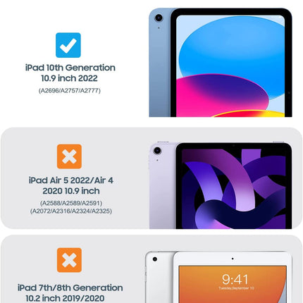 iPad 10.9" Case (10th Gen 2022), iPad 11 (A16, 2025) EVA Kids School - salelink.co.nz