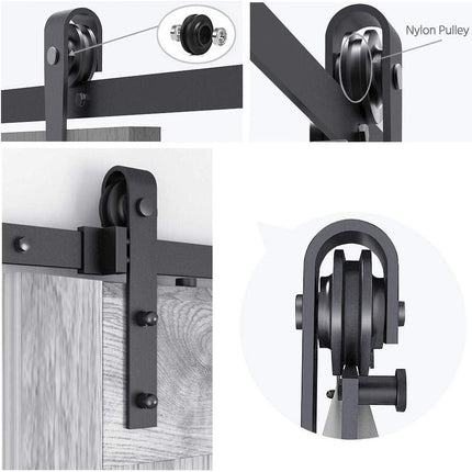 2M Sliding Barn Door Hardware Kit