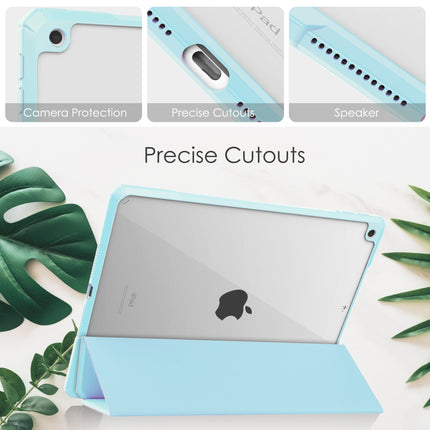 iPad 10.2 Case Cover Clear Back Pencil Holder Slot - salelink.co.nz