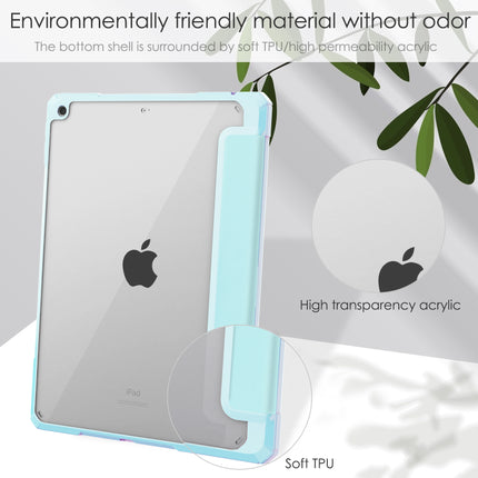 iPad 10.2 Case Cover Clear Back Pencil Holder Slot - salelink.co.nz