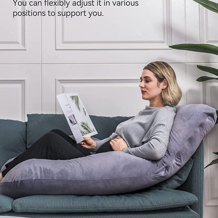Pregnancy Pillow - Grey - salelink.co.nz