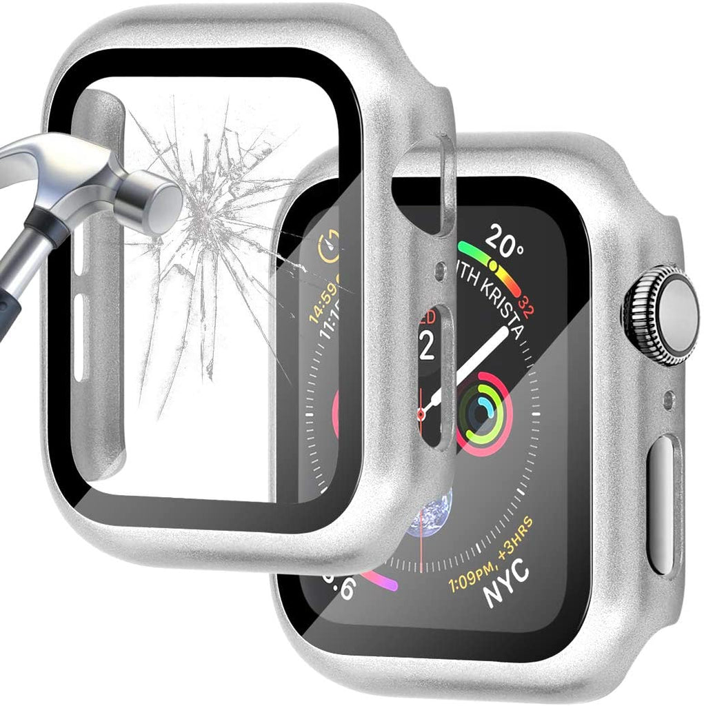 For Apple Watch 38mm Case+Tempered Glass Screen Protector Series 1 2 3