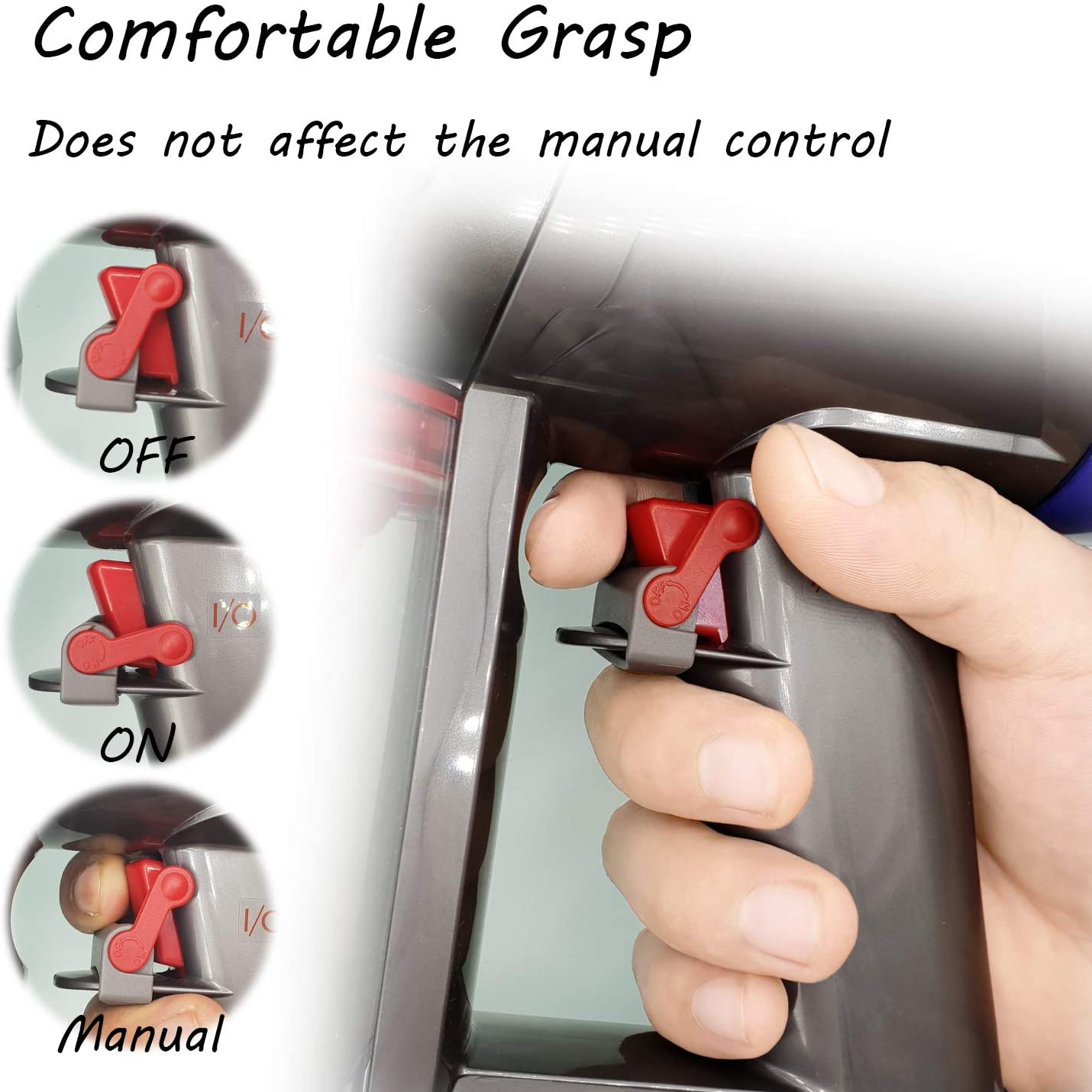 Power Button Trigger Lock Compatible with Dyson V15 V6 V8 V7 V10 V11 ...