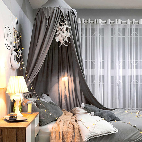 Kids Bed Canopy - Grey