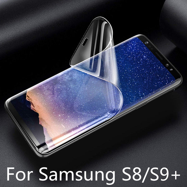 SAMSUNG S8+ S9+ PLUS HYDROGEL AQUA FLEXIBLE Crystal Screen Protector Soft Flim - salelink.co.nz