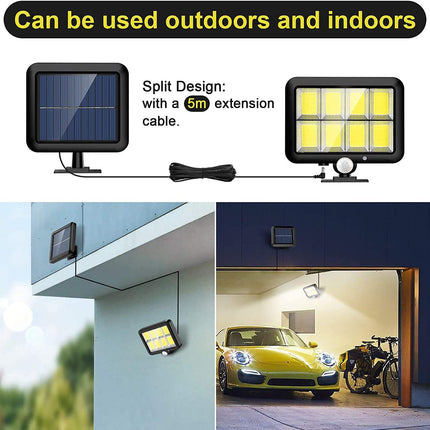 Solar Light Motion Sensor Security Led Flood Light Outdoor Garden Light - salelink.co.nz