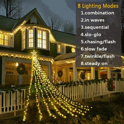Christmas Lights Outdoor Waterfall Light Decoration - salelink.co.nz