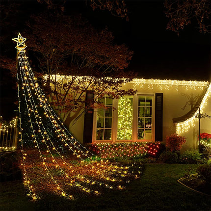 Christmas Lights Outdoor Waterfall Light Decoration - salelink.co.nz