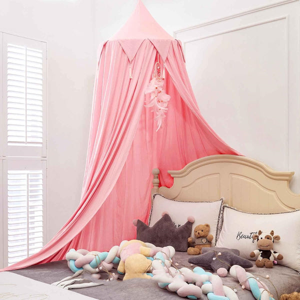 Kids Bed Canopy - Deep Pink