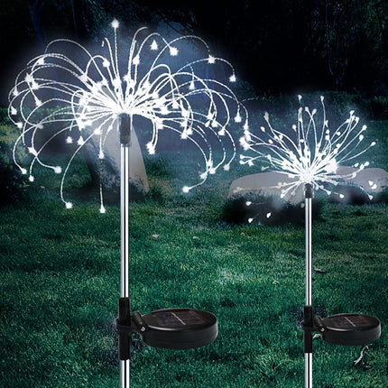 2 Pack Solar LED Firework Garden Light Waterproof LED Outdoor - salelink.co.nz