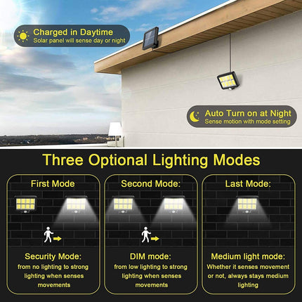 Solar Light Motion Sensor Security Led Flood Light Outdoor Garden Light - salelink.co.nz