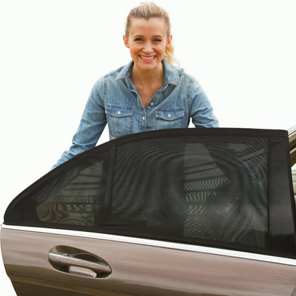 2x Universal Sun Shades Rear Side Seat Car Window Socks Protection - salelink.co.nz
