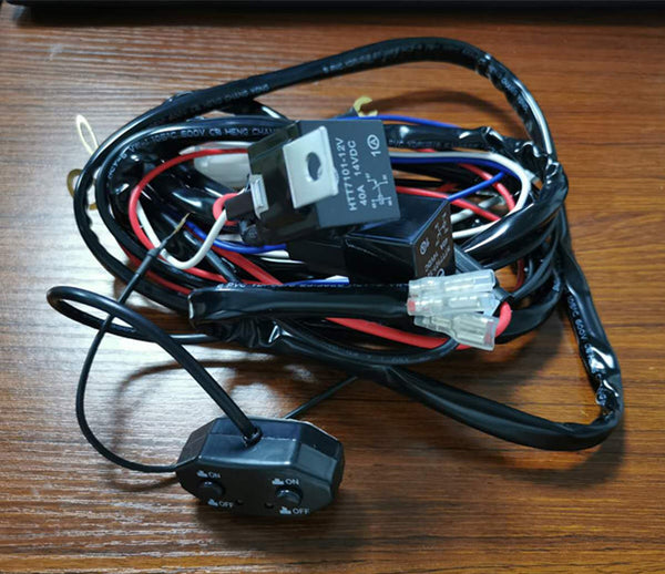 Dual control LED Light Bar Wiring Harness