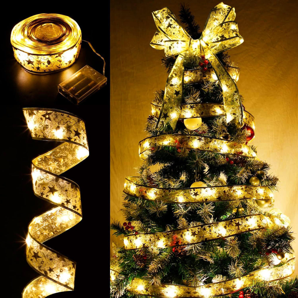 Led String Ribbon LED Gold Ribbon String Light 10M Christmas Light– salelink.co.nz