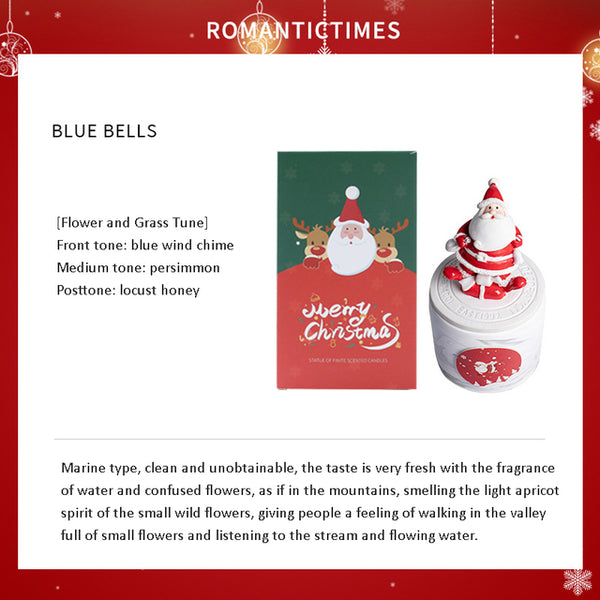 Christmas Scented Candles Gift Set Blue Bell