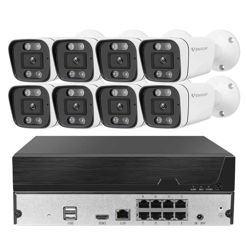 Vstarcam POE 8 Channel CCTV Security Cameras System