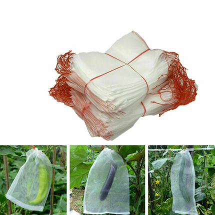 50PC 60X40cm griculture Garden Fruit Vegetable Protection Exclusion Mesh Net Bags