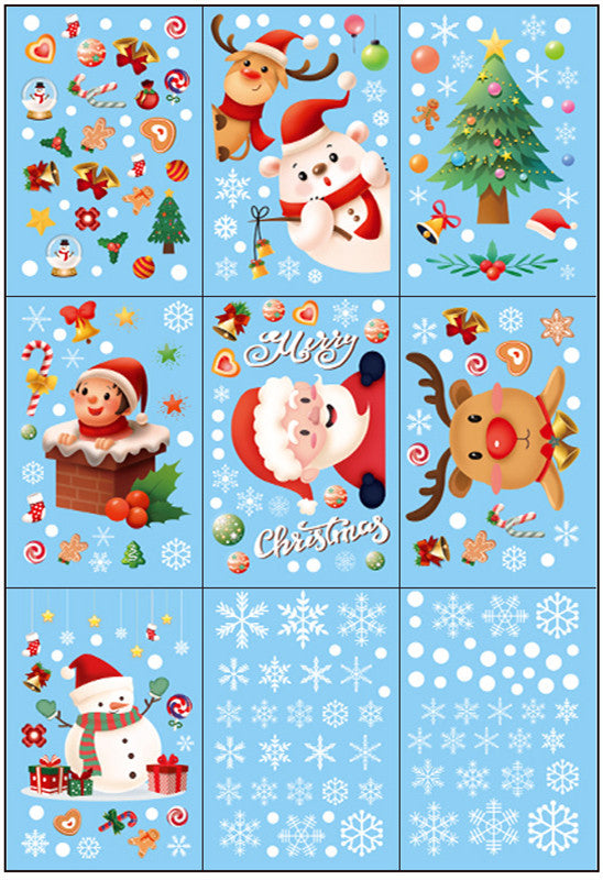 Christmas window stickers B
