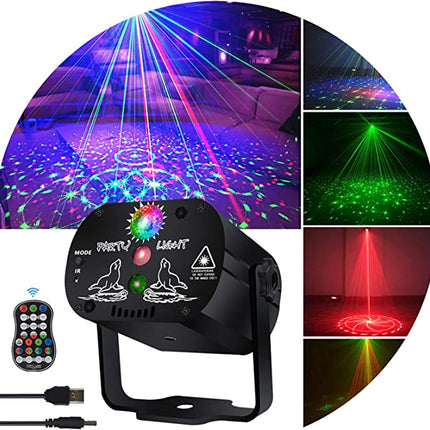 Projector LED RGB Laser Stage Light Party Lights Christmas Decoration