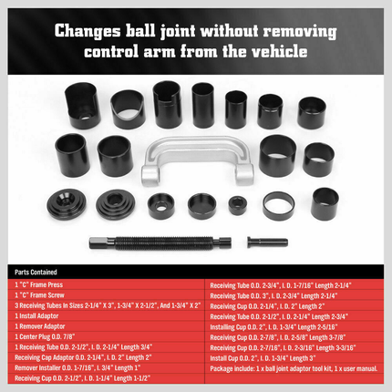 21Pcs Ball Joint Auto Repair Tool - salelink.co.nz