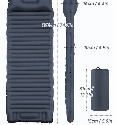 Self-Inflating Sleeping Pad Camping Mat - salelink.co.nz
