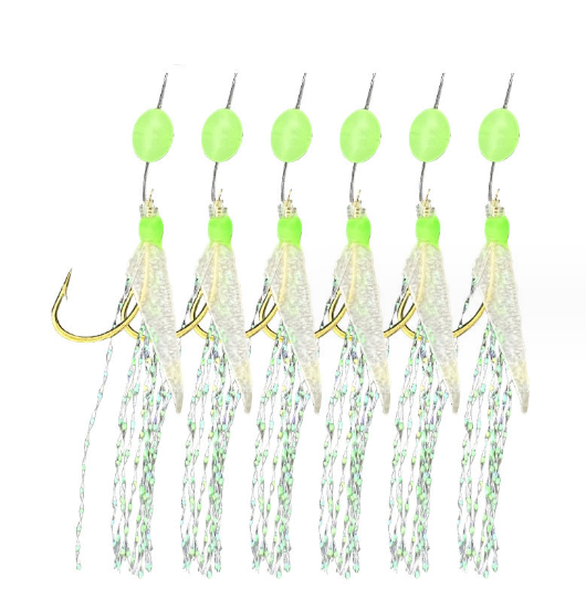 30PCS Sabiki Rigs No.8 Fishing Hook