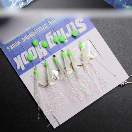 30PCS Sabiki Rigs No.8 Fishing Hook