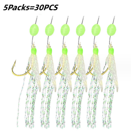 30PCS Sabiki Rigs No.18 Fishing Hook