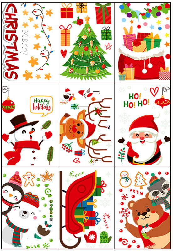 Christmas window stickers D