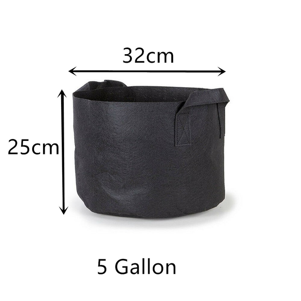 5 Gallon Fabric Plant Pots Grow Bags with Handles