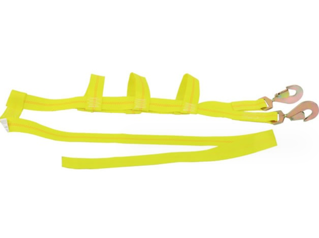 Tow Dolly Basket Straps with Flat Hook Car Dolly Straps Universal Fit Most 14"-17" Wheels