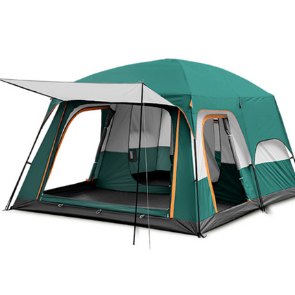 Camping Tent For 6-10Persons 380x260x195cm Green