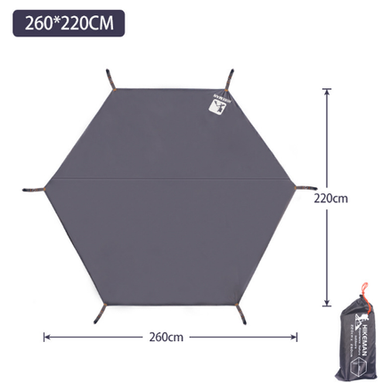 220x260cm Camping Tarp Tent Footprint Waterproof Mat Outdoor Groundsheet