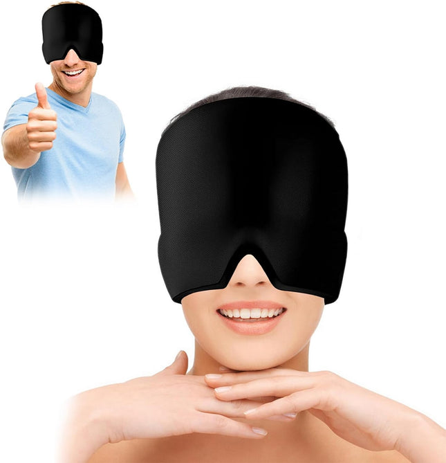 360° Migraine Relief Hat Ice Headache Wrap - salelink.co.nz