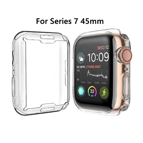 Apple Watch Case Clear for Series 7 8 45mm