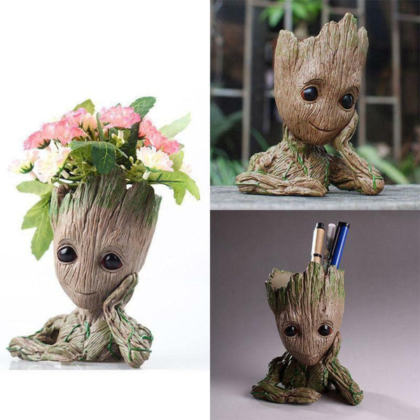 Groot Pen Holder-Drag Face with 1 Hand